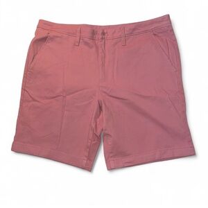 Men's Flat Front Shorts in Salmon Pink